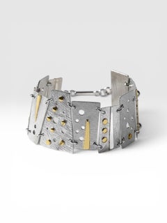 Pulsera «Hydra» en plata 950 y oro de 18 quilates, de Lucía Rovira