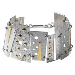Pulsera «Hydra» en plata 950 y oro de 18 quilates, de Lucía Rovira