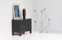 Lámpara de pie/mesa Hydra cromada de Pierre Folie para Jaques Charpentier 1969