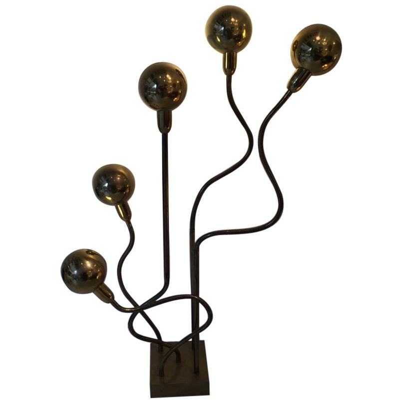 "Hydra" Floor Lamp by Pierre Folie Jacques Charpentier Edition, 1970s For Sale
