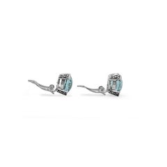 Orecchini con acquamarina Hydro in argento sterling