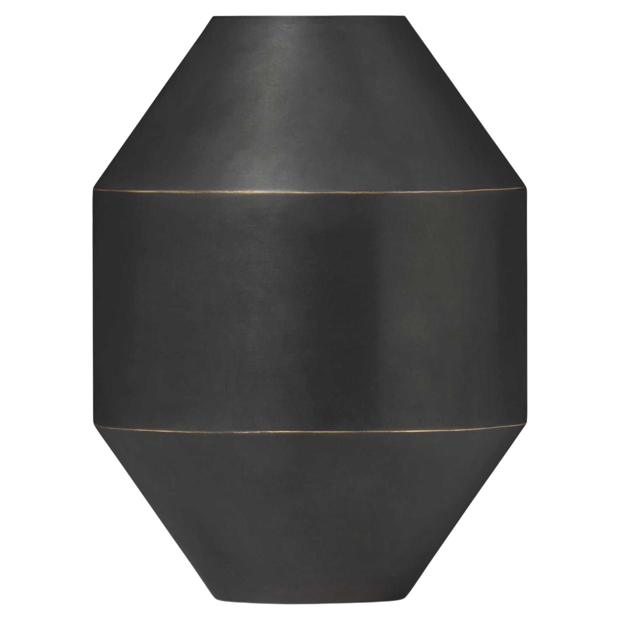  Hydro Vase H20 Black-Oxide Brass by Sofie Østerby for Fredericia