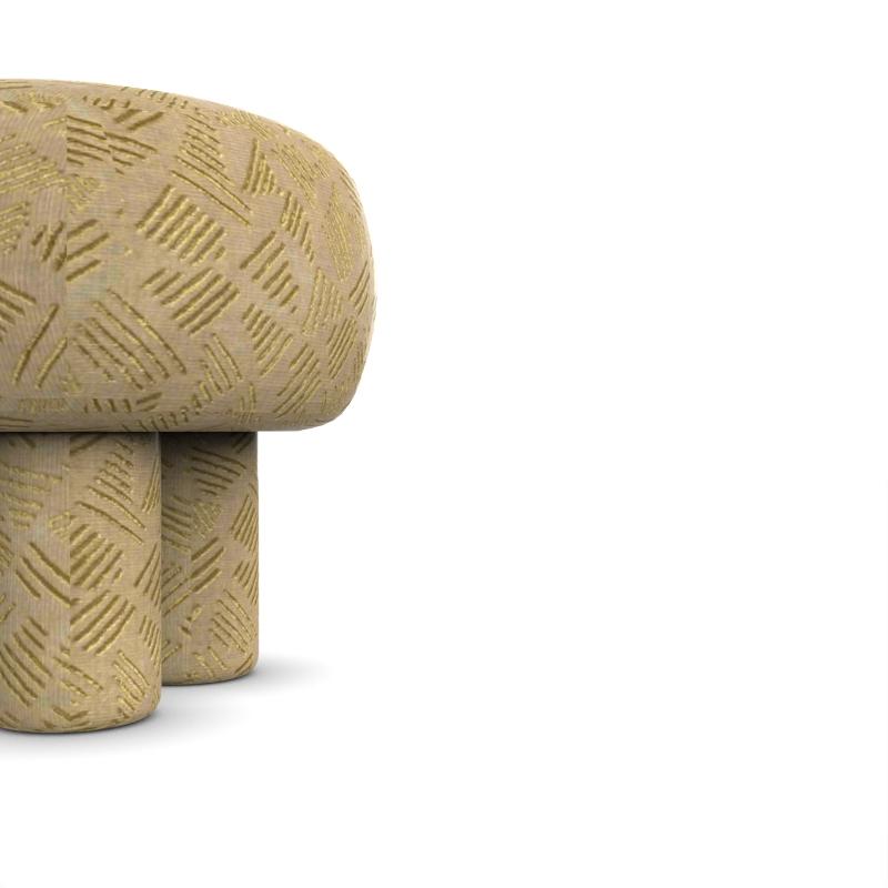Hygge Puff Designed by Saccal Design House Fully Upholstered in Kuba by Larsen Fabric

The Hygge Collection is inspired by contemporary architecture in Portugal, it speaks of its Romanesque past by honouring the antique geometrics, such as the arch