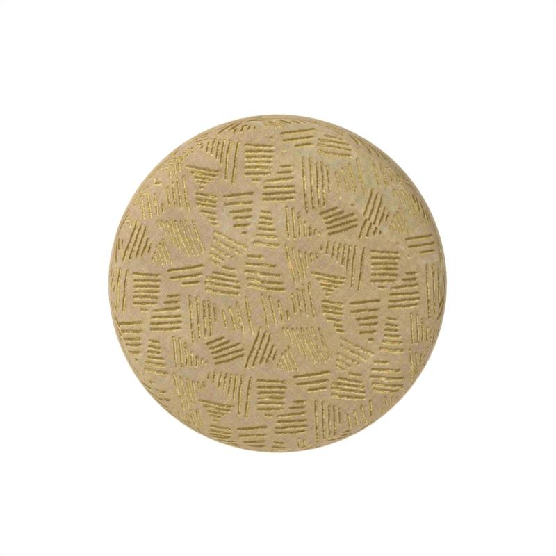 XXI secolo e contemporaneo Hygge Puff Designed by Saccal Design House in Tessuto Kuba Lino e Travertino in vendita