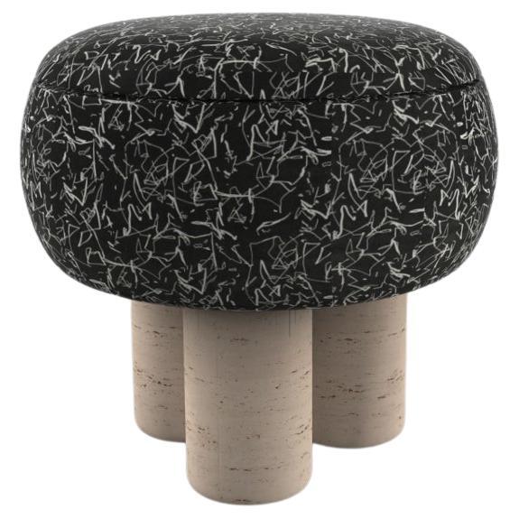 Hygge Puff Designed by Saccal Design House Scribble Monochrome ...