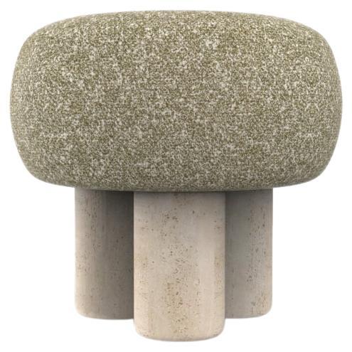 Hygge Puff Designed by Saccal Design House Kvadrat Zero 0002 Travertine