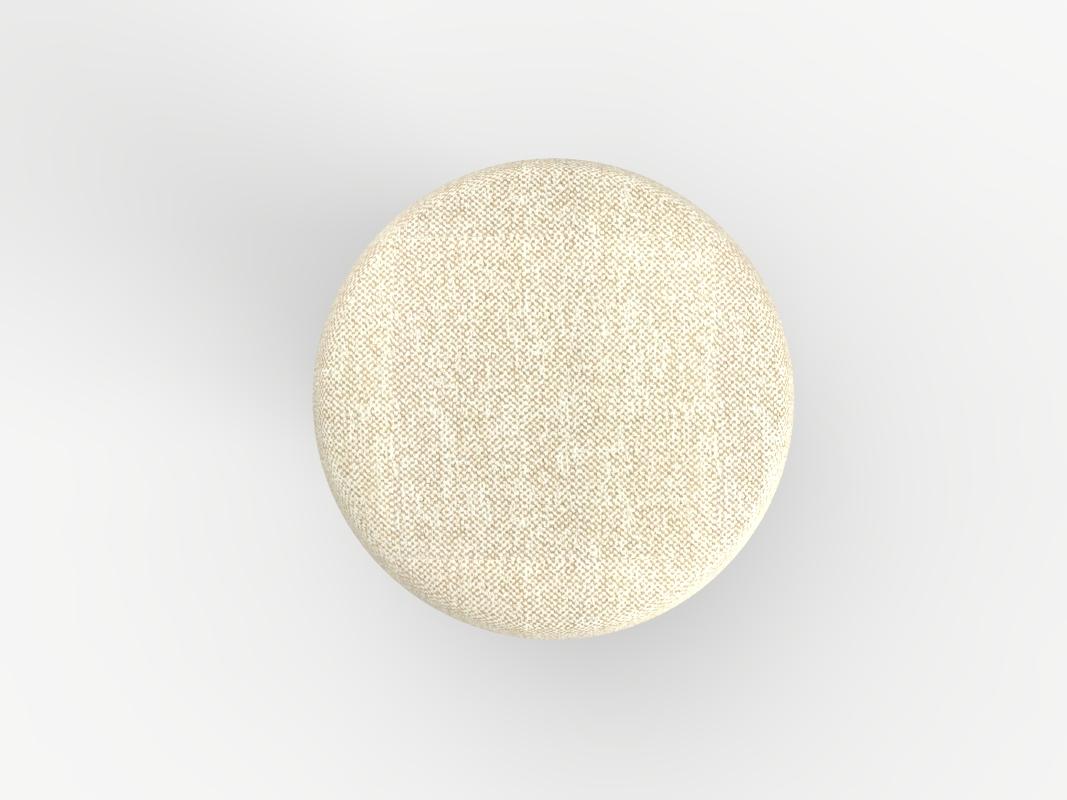 Contemporary Hygge Puff Designed by Saccal Design House Outdoor Spugna Beige Travertine For Sale