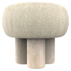 Hygge Puff Designed by Saccal Design House Outdoor Spugna Beige Travertin