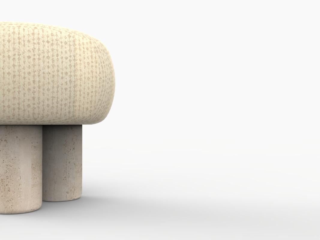 Hygge Puff Designed by Saccal Design House in Outdoor Fabric Kelly Wearstler - Serai Alabaster and Travertine

The Hygge Collection is inspired by contemporary architecture in Portugal, it speaks of its Romanesque past by honouring the antique