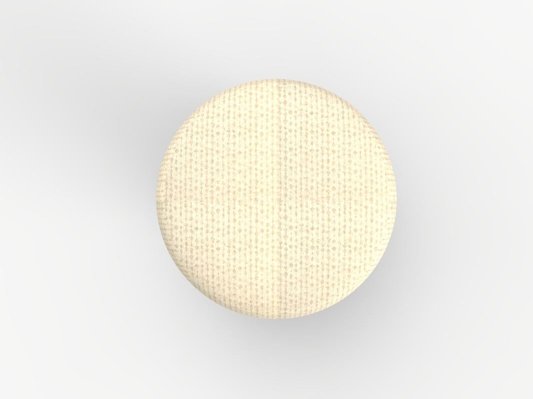 Contemporary Hygge Puff Designed by Saccal Design House Serai Alabaster Travertine For Sale