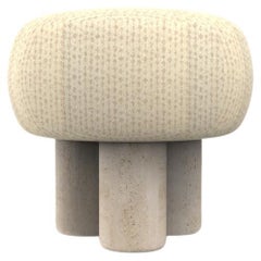 Puff Hygge Diseñado por Saccal Design House Serai Alabastro Travertino