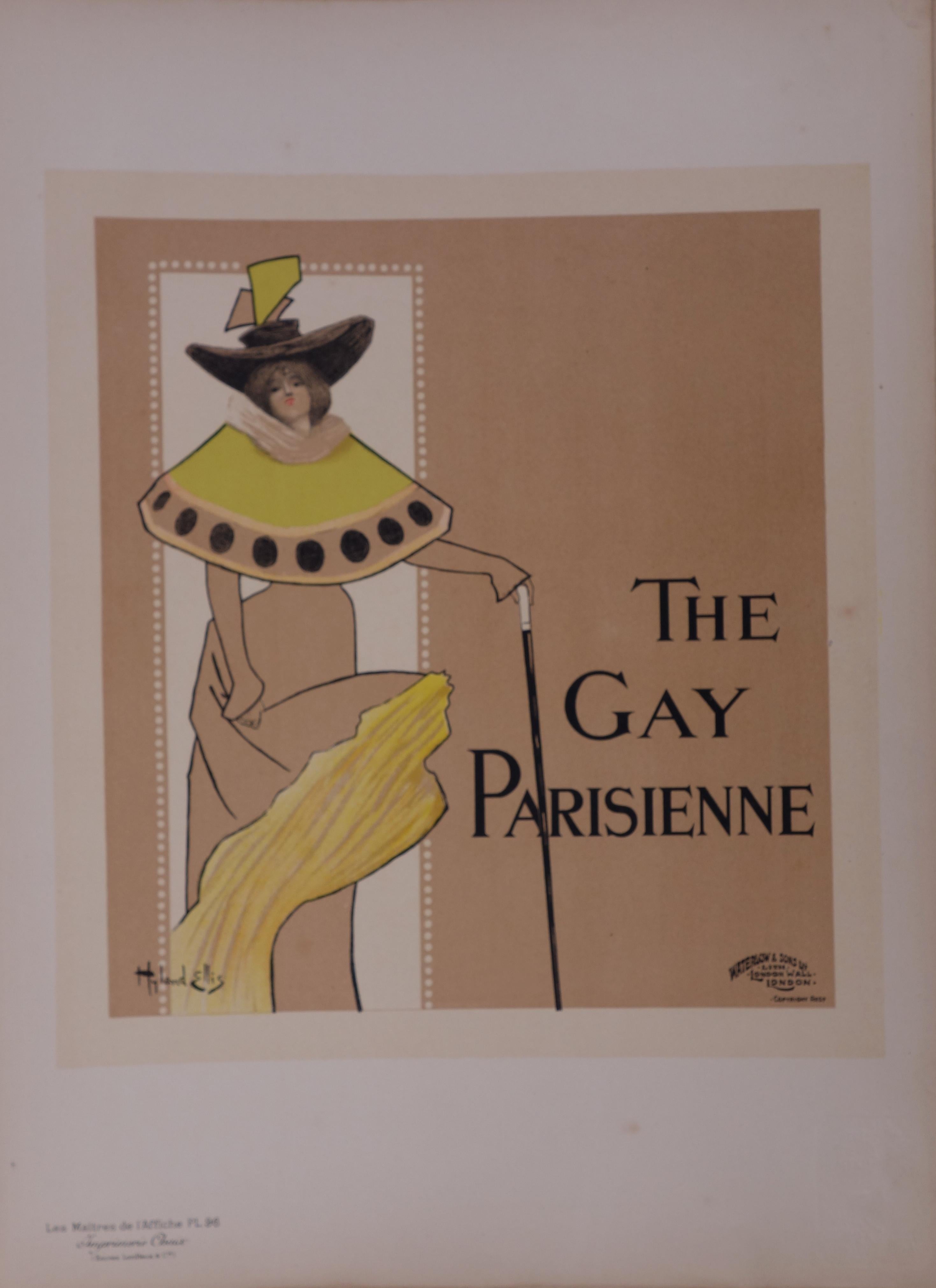 La Gay Parisienne - Litografía (Les Maîtres de l'Affiche), 1897 - Print Art Nouveau de Hyland Ellis