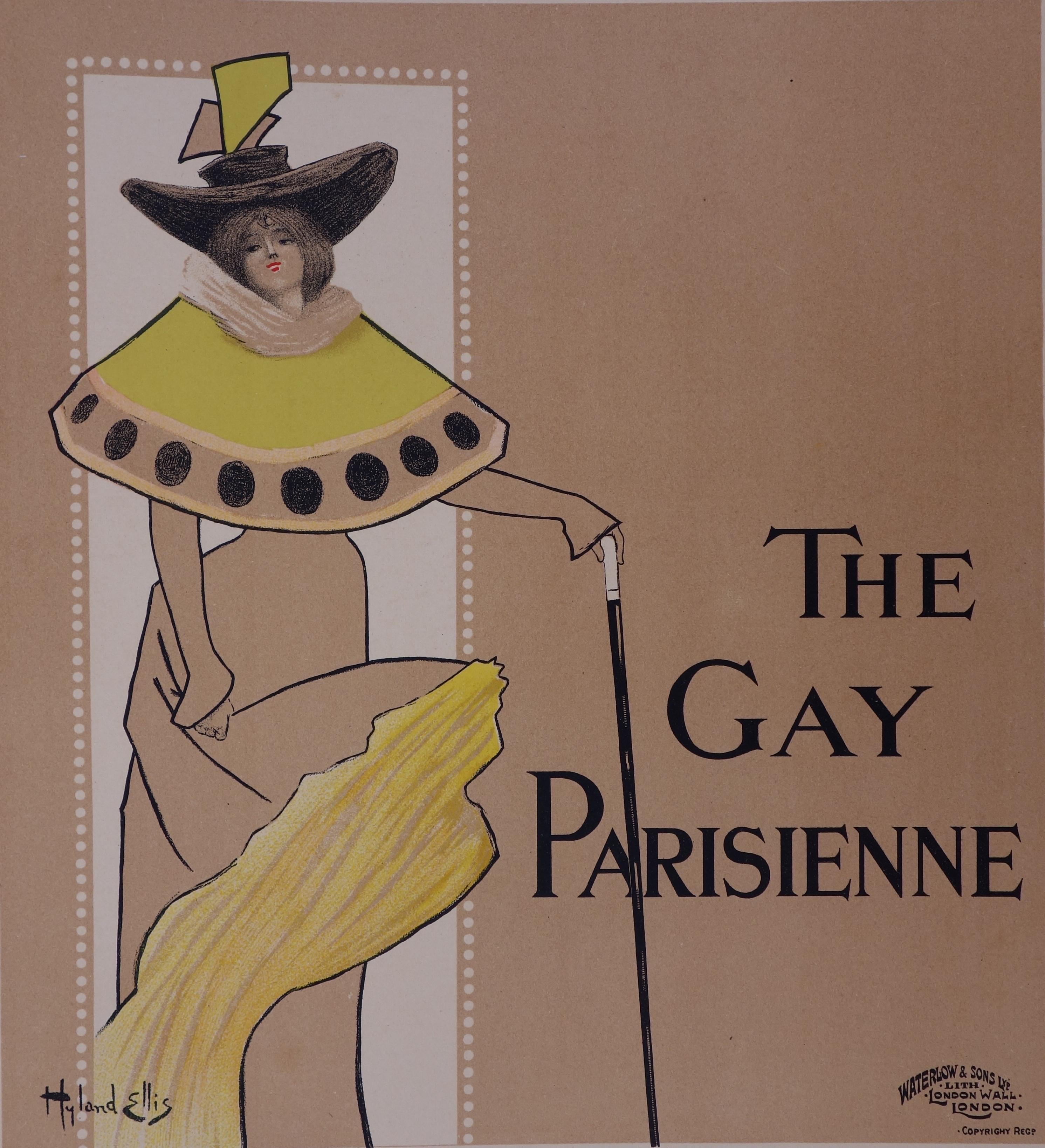 Hyland Ellis Figurative Print - The Gay Parisienne - Lithograph (Les Maîtres de l'Affiche), 1897