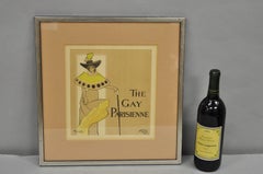 Hyland Ellis "The Gay Parisienne" Lithographie encadrée Les Maitres de lAffice