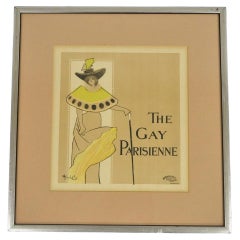 Hyland Ellis "The Gay Parisienne" Framed Lithograph Print Les Maitres de lAffice