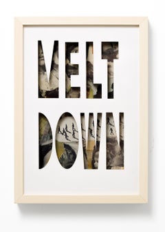 "Melt Down (Sententia Sectum)", Illustration Text Paper Collage Assemblage