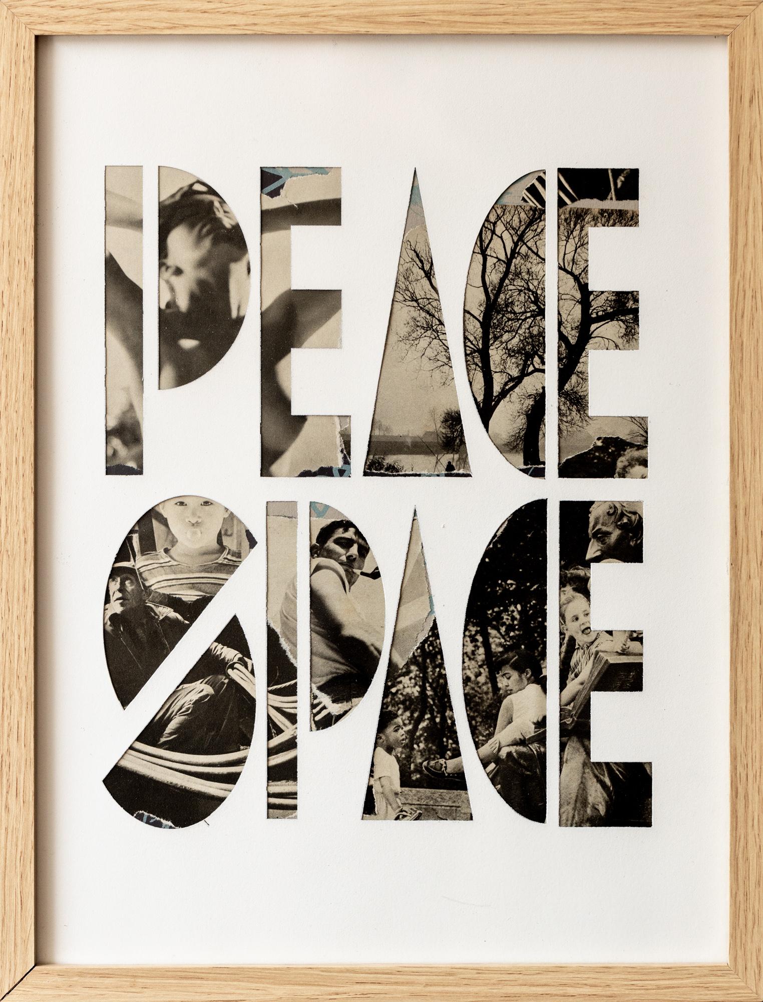 "PEACE SPACE" (parvus) - Mixed Media Art by Hyland Mather AKA X-O