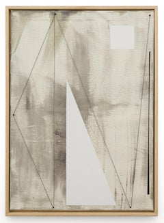 "FULL TRACK / COME HITHER", pintura abstracta de objetos encontrados en técnica mixta