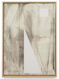 "FULL TRACK / COME HITHER", abstract mixed media found objects painting
