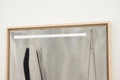 "UNDER MELODY / STEADY VERSE", pintura abstracta de objetos encontrados en técnica mixta