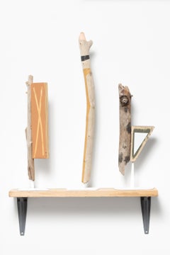 "Modus Volito Group 1 (3 Pieces)", Abstract Found Objects Wall-Hanging Sculpture