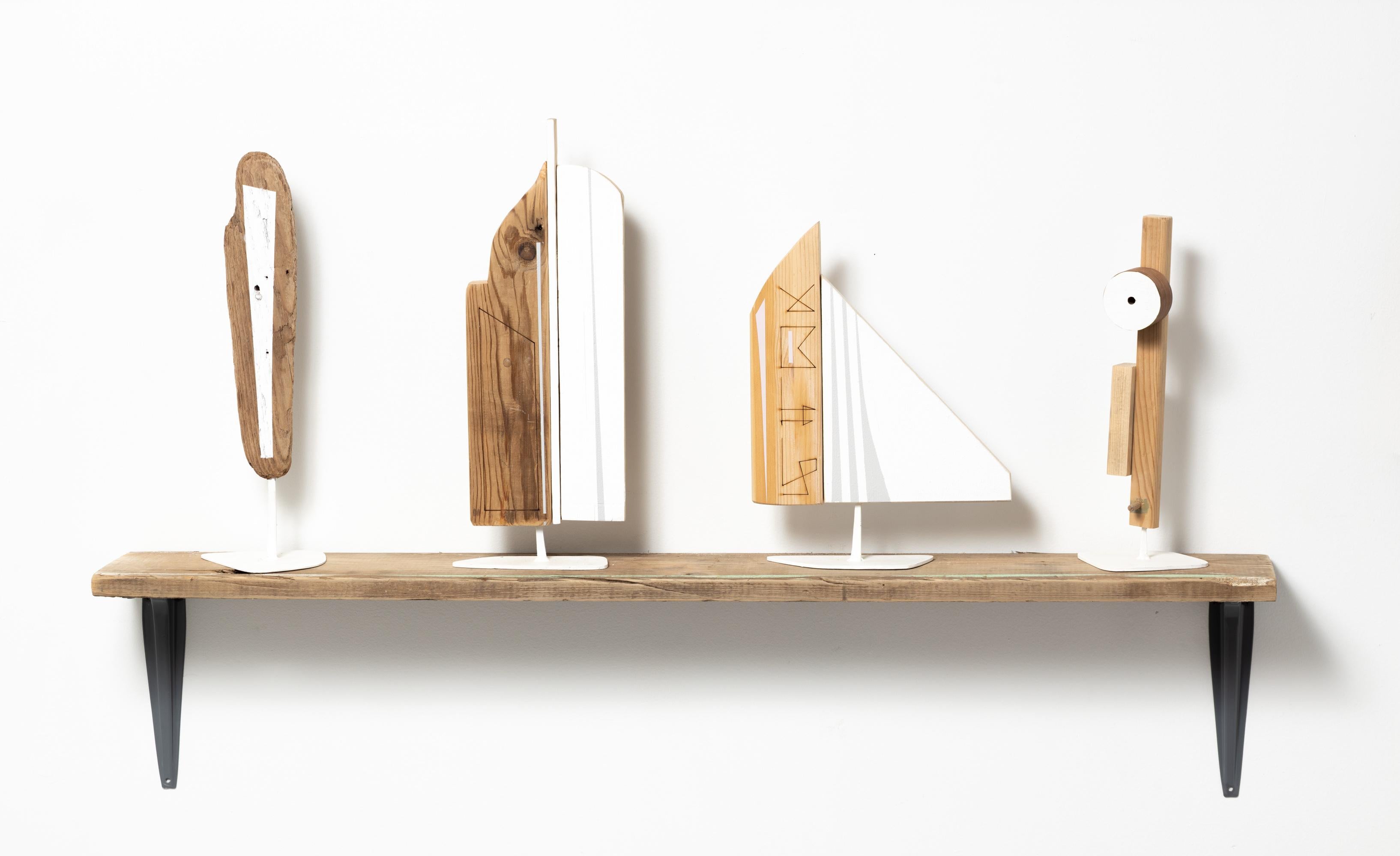 "Modus Volito Group 2 (4 pieces)", Found-Object Abstract Wall Sculpture