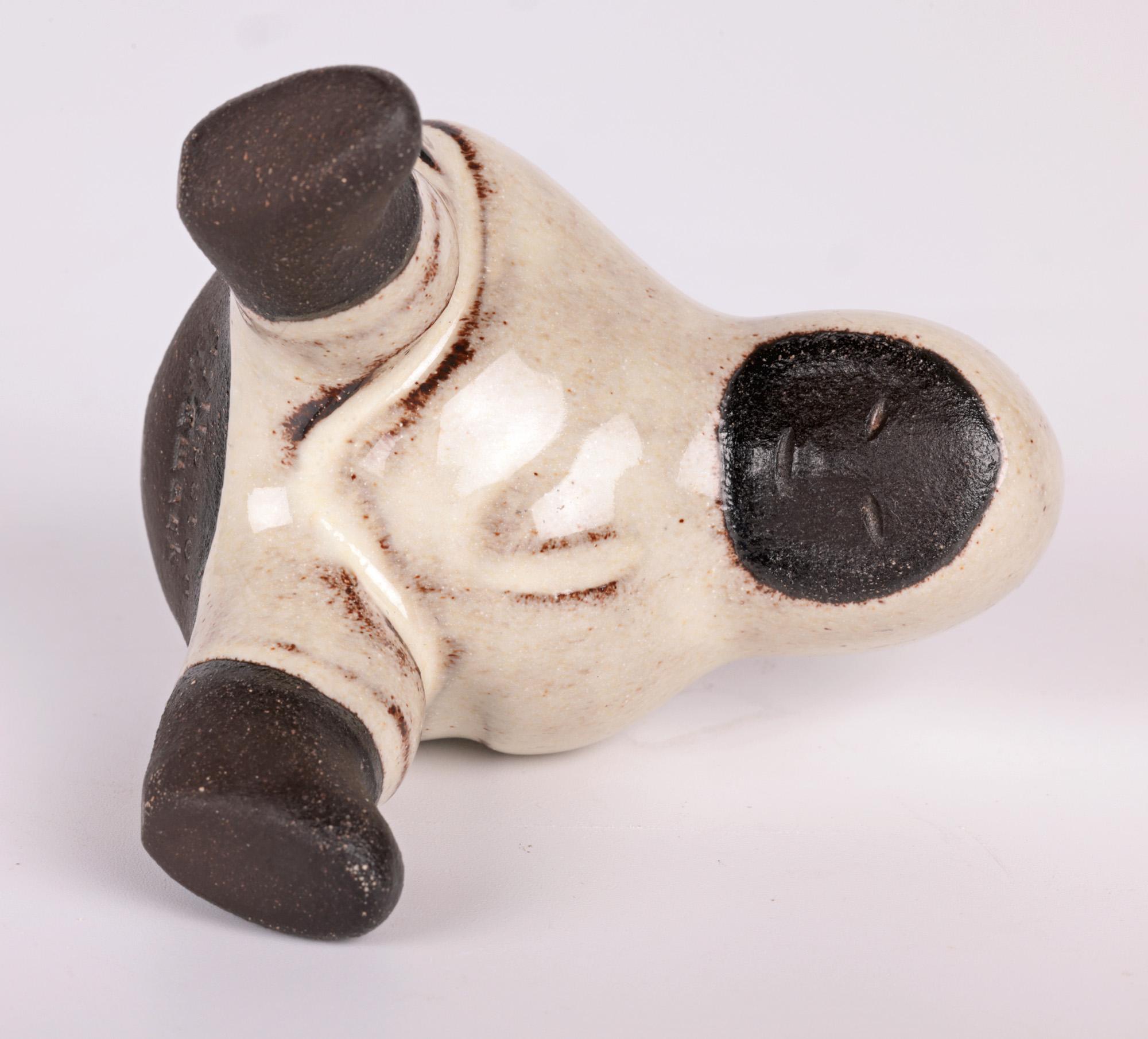 Mid-20th Century Hyllested Danish Mid-Century Art Pottery Eskimo Figure For Sale