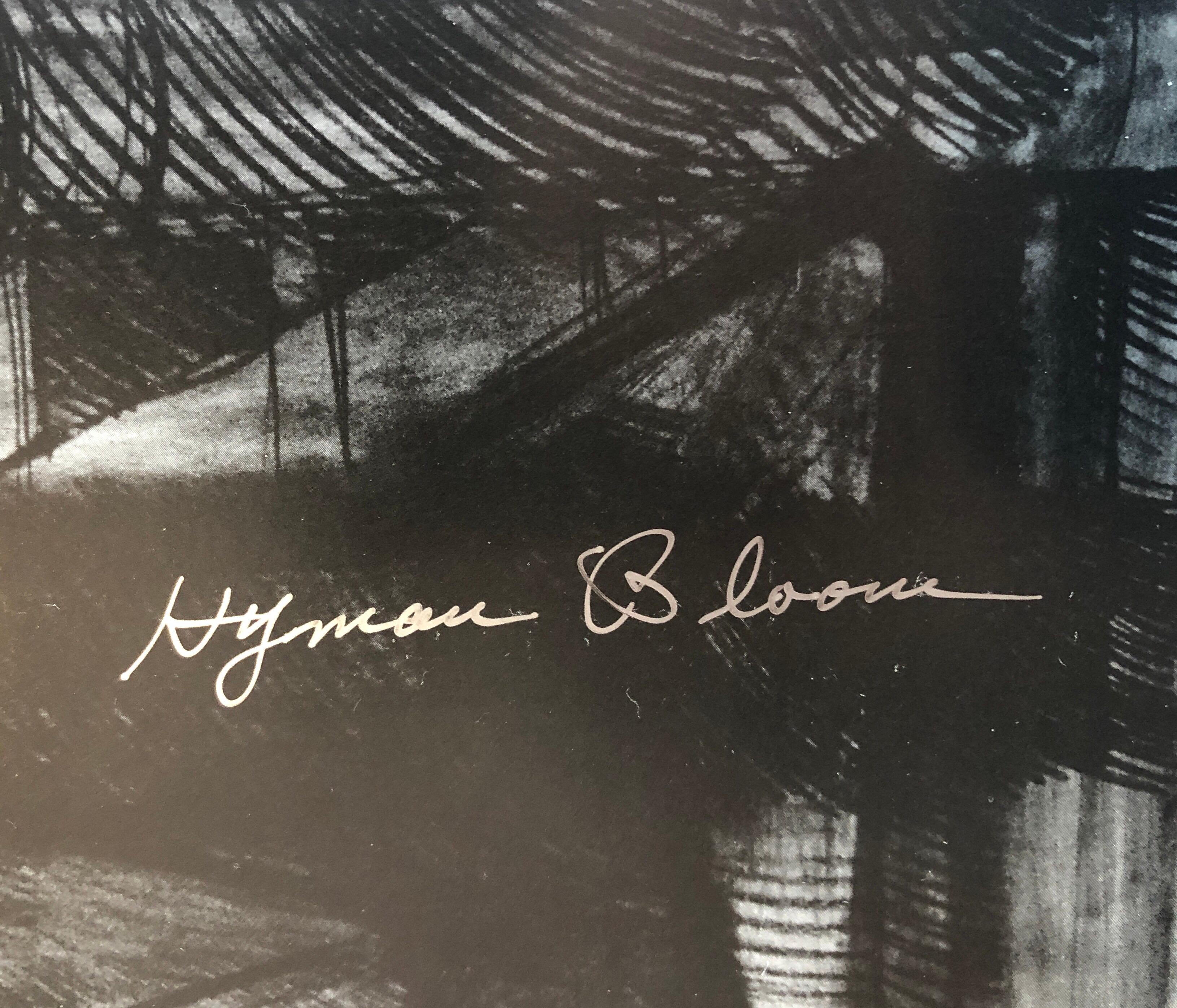 Abstract Expressionist Hyman Bloom Judaica Hand Signed Poster Rabbi with Torah For Sale 2