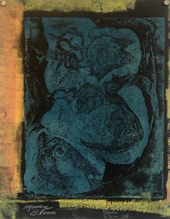 Boston Abstract Expressionist Hyman Bloom Monoprint Monotype Print Martin Sumers