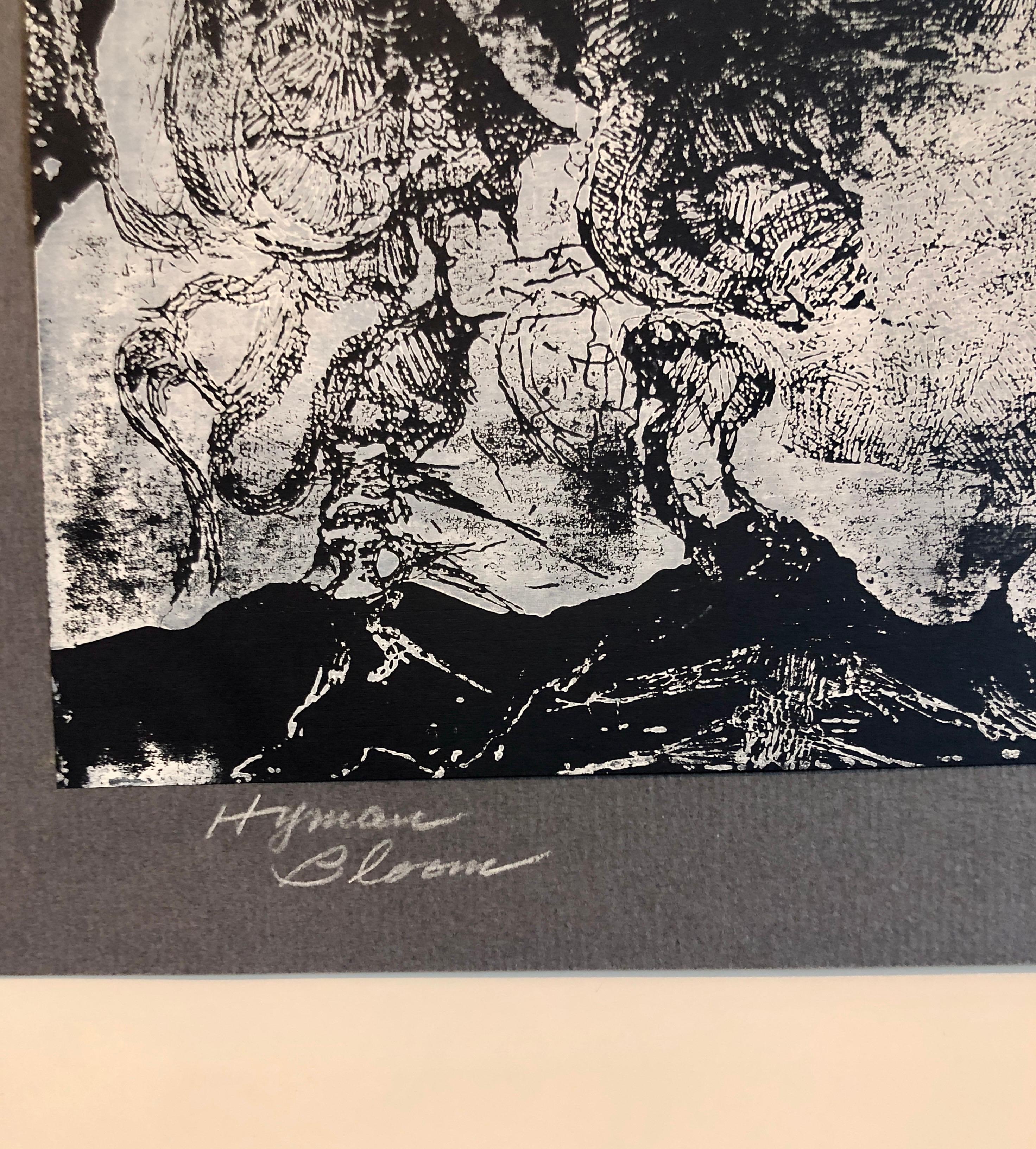 Boston Abstract Expressionist Hyman Bloom Monoprint Monotype Print Martin Sumers 2