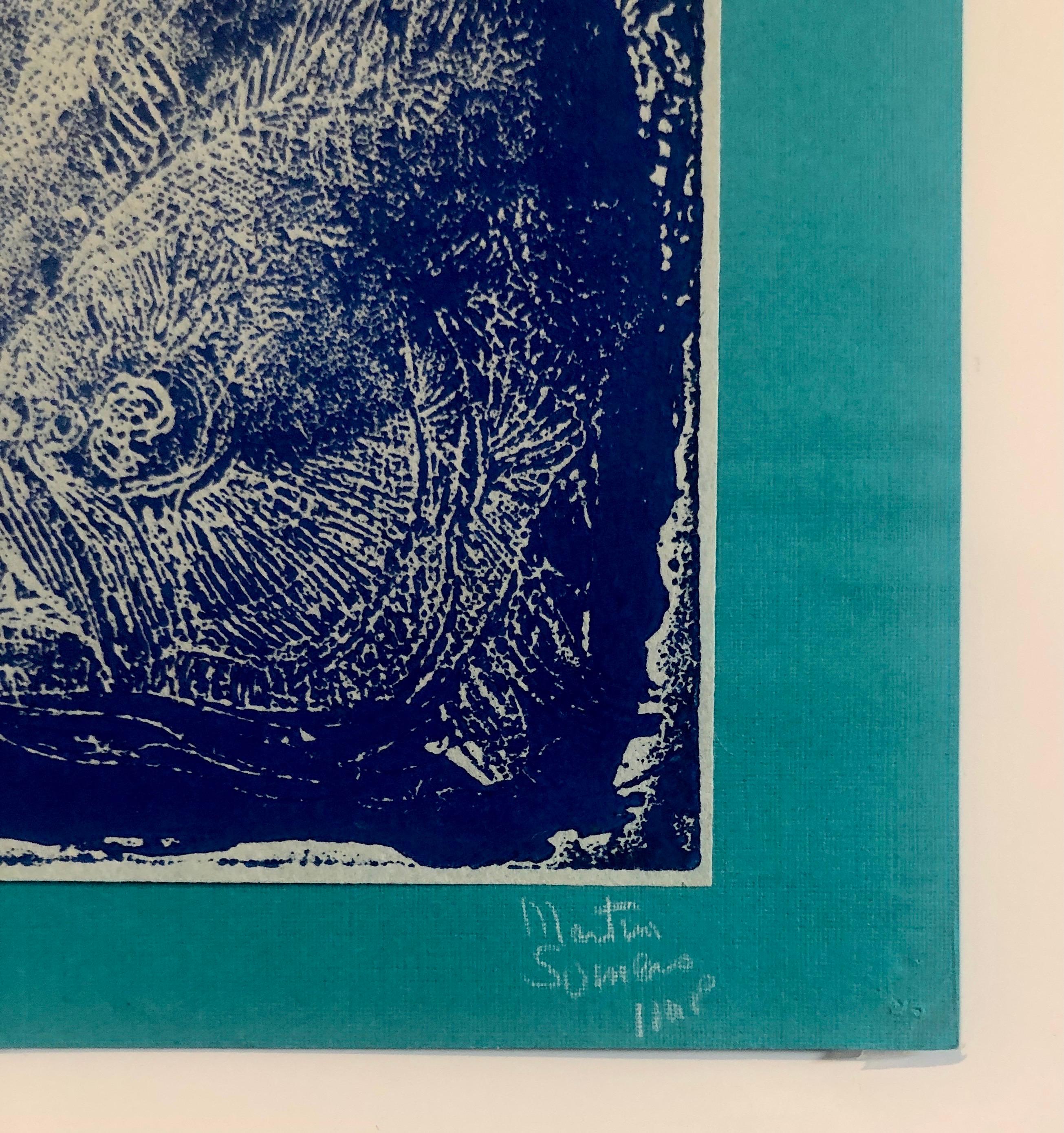 Boston Abstract Expressionist Hyman Bloom Monoprint Monotype Print Martin Sumers 5