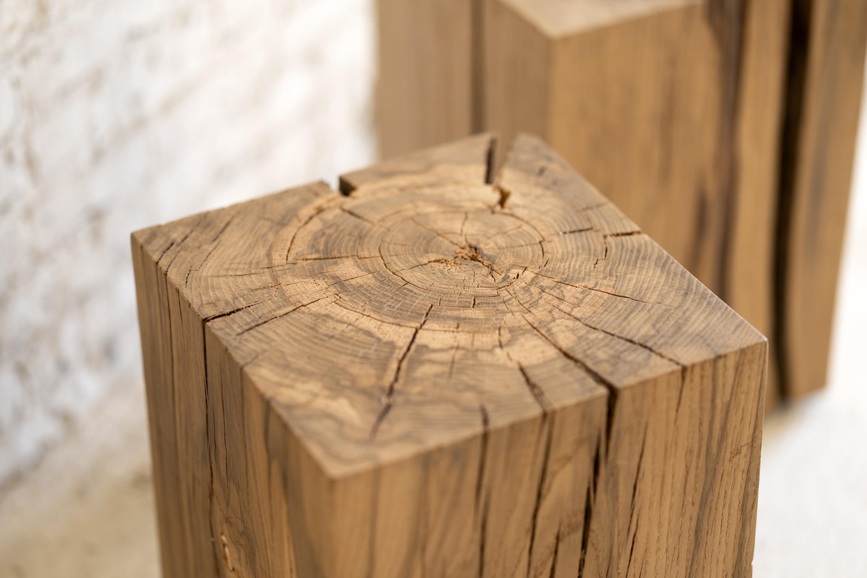 Rustikaler Hyo-Tisch Mountain  White Oak Massivholz Würfel Seite 15