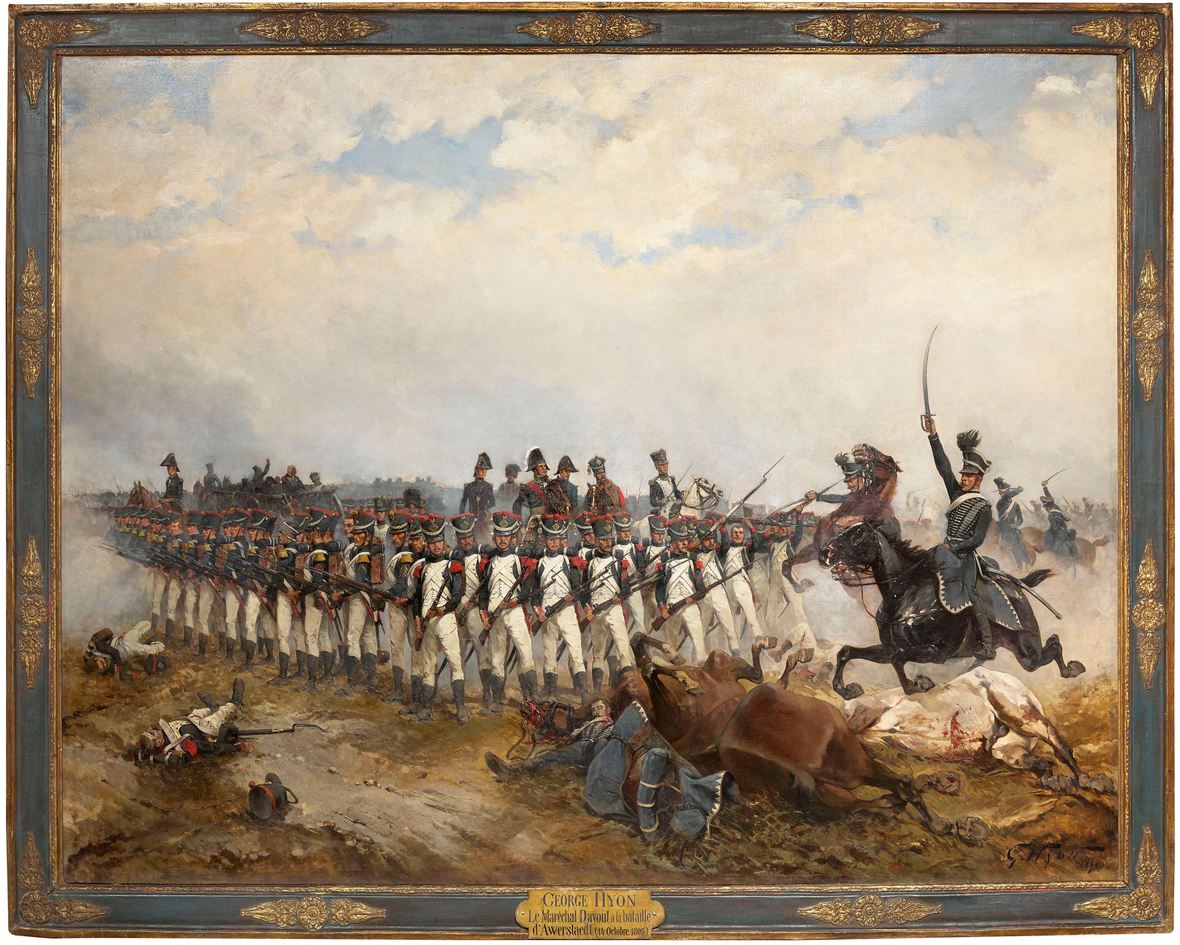 HYON Georges Figurative Painting - Battle of Auerstaedt, October 14th 1806