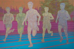 Used Ghost in the City - Track Running, Original Painting