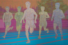 Ghost in the City - Track Running, Original Painting