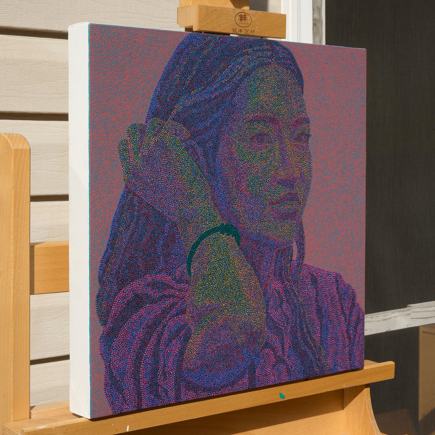 Ritratto 25-3, dipinto originale - Painting di Hyoungseok Kim