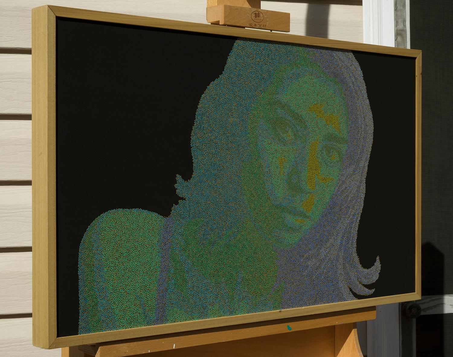 Porträt 25-8, Originalgemälde – Painting von Hyoungseok Kim