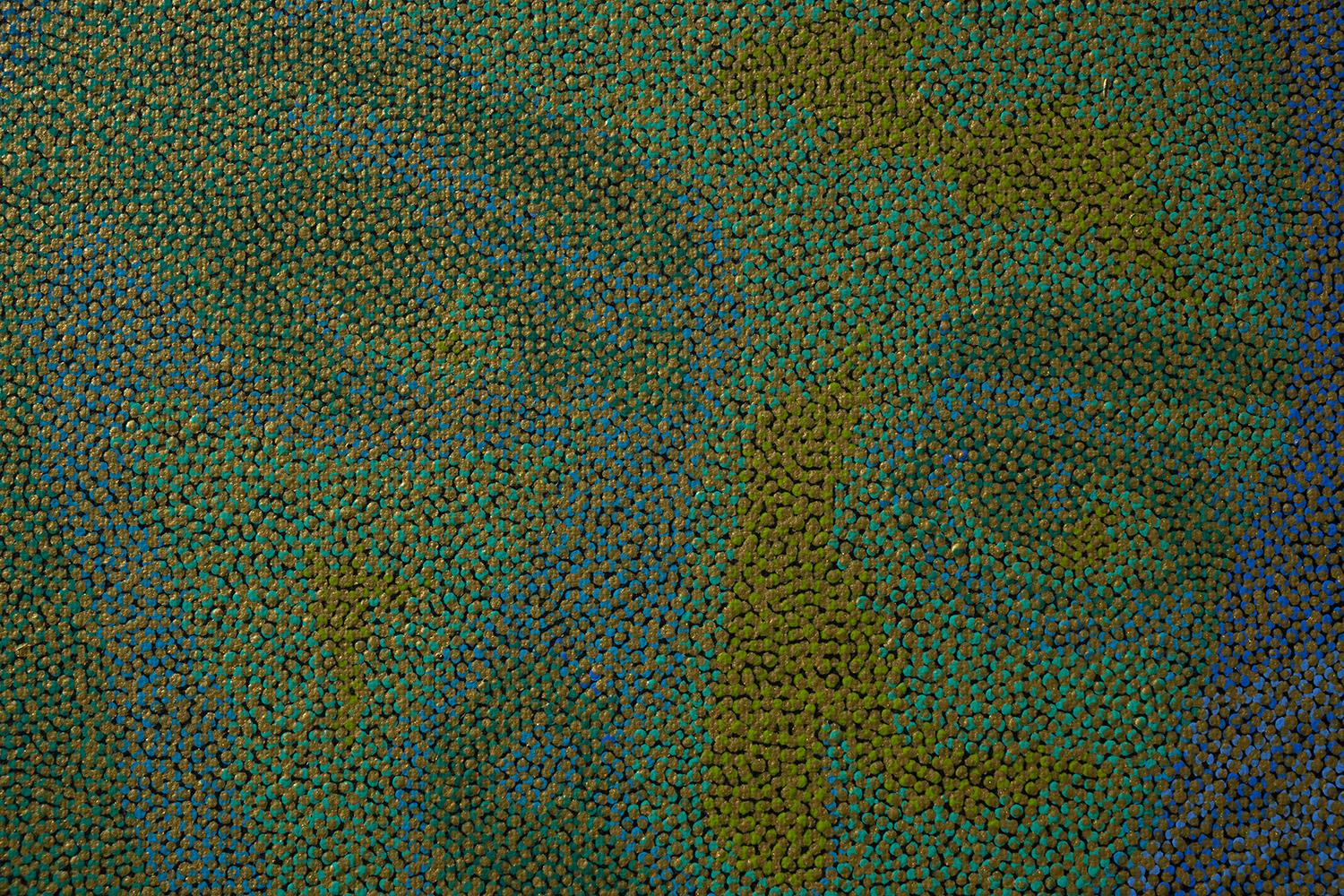 Porträt 25-8, Originalgemälde (Schwarz), Figurative Painting, von Hyoungseok Kim
