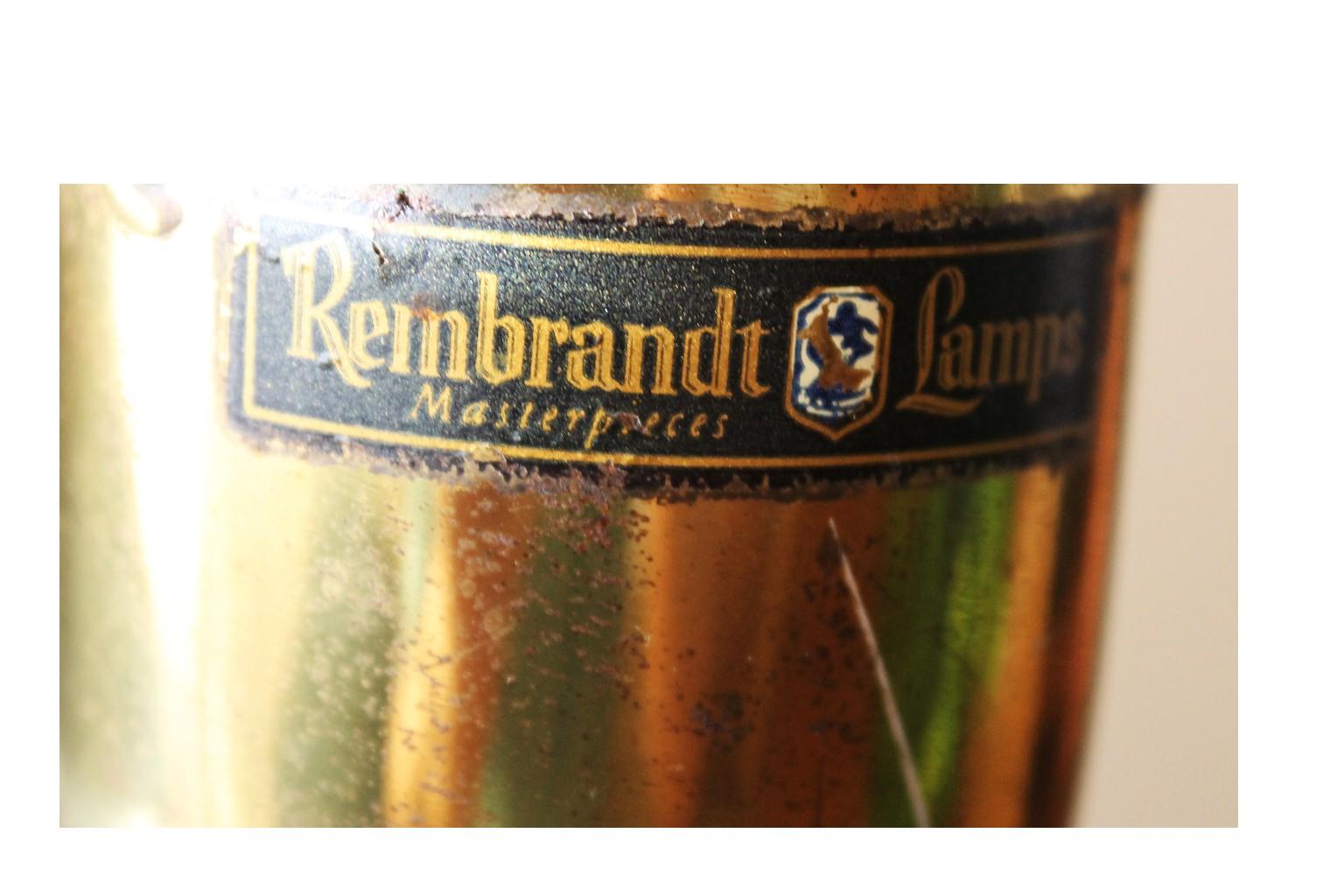 Metal Hyper Rare Rembrandt Lamp! Mid Century Modern 
