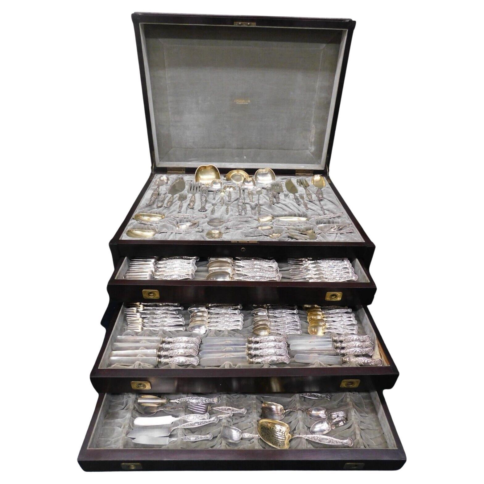 Service d'argenterie sterling Hyperion par Whiting 193 pièces en vente