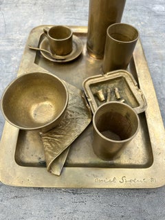 Hyperrealistisch bronzen tray