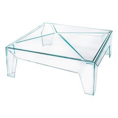 Hypertable Coffee Table in Extra Clear Glass, by Mario Bellini for Glas Italia