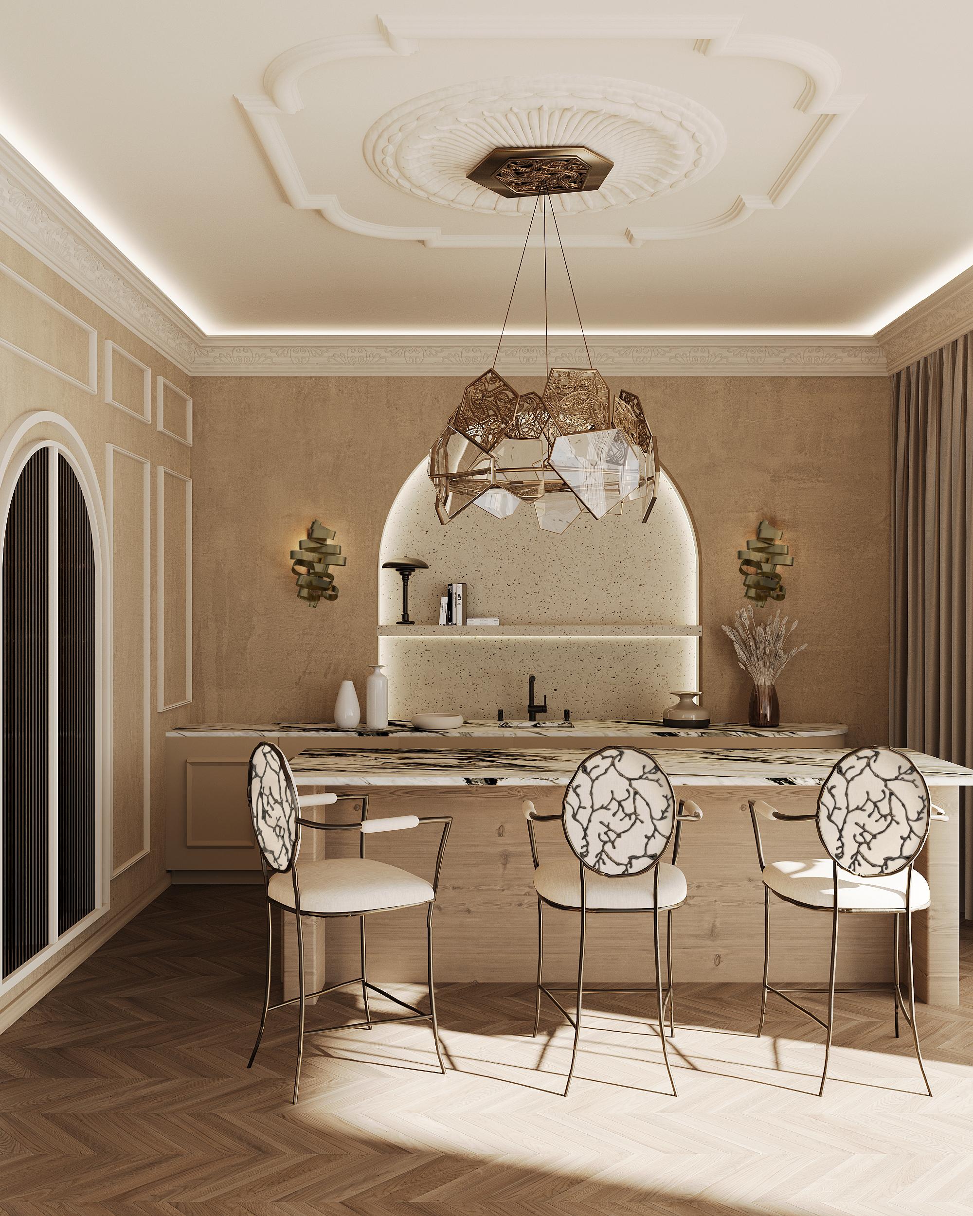 Portoghese Lampadario in vetro bronzo ipnotico in vendita