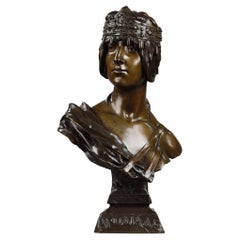 Hypoaiade Bronze Bust, Signed Georges Coudray