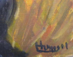 Le Faucheur, Ernte bringt in die Ernte. Französisch Fauvist Mitte des Jahrhunderts Öl auf Karton.