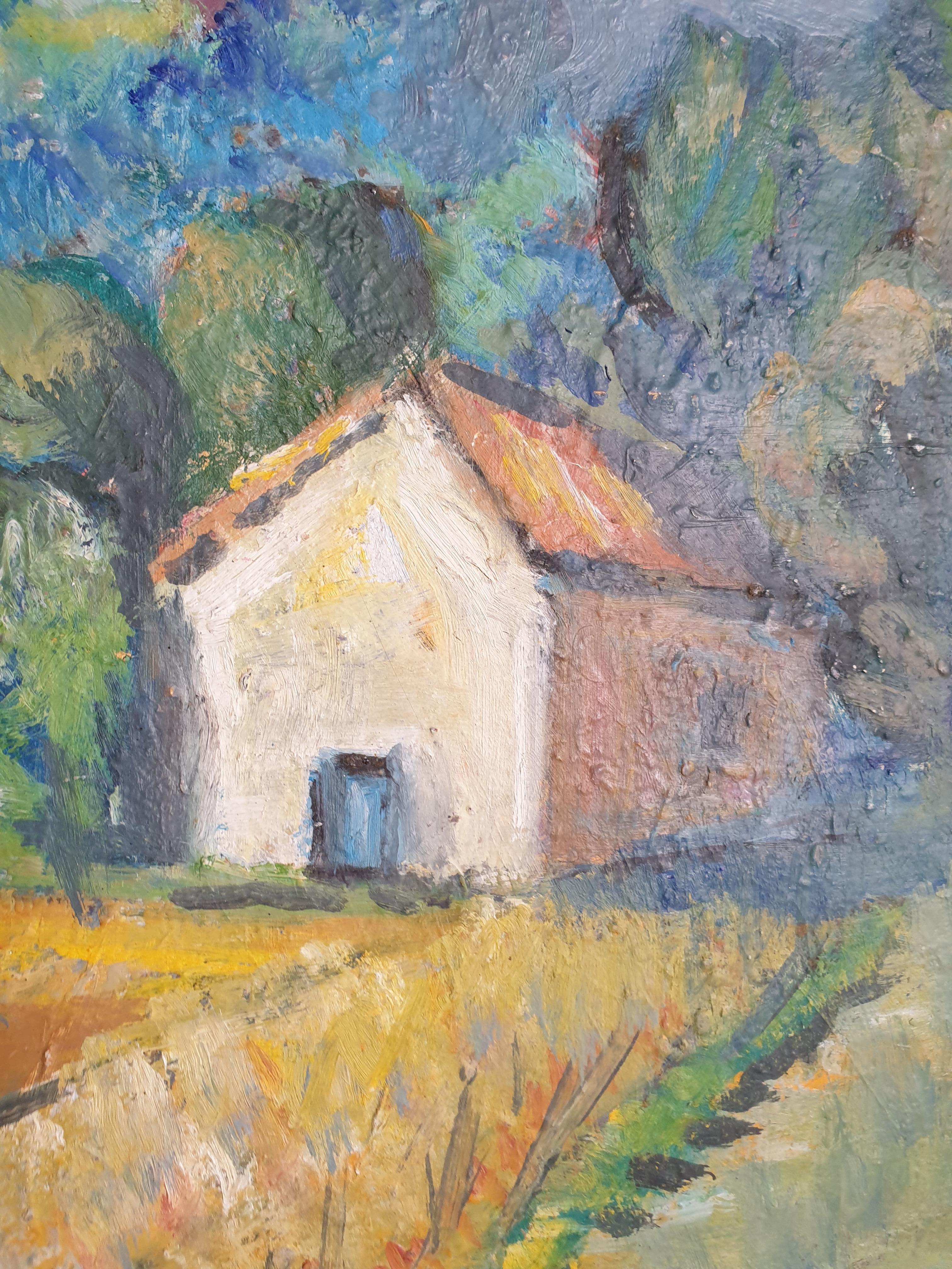 Mid-century Fauvist Landscape in the South of France.  8