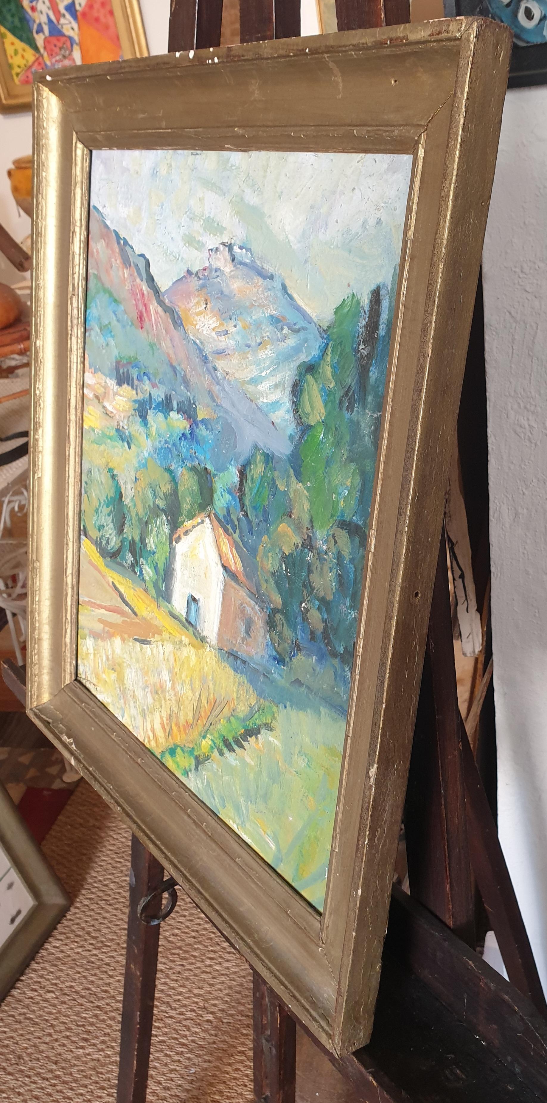 Mid-century Fauvist Landscape in the South of France.  2