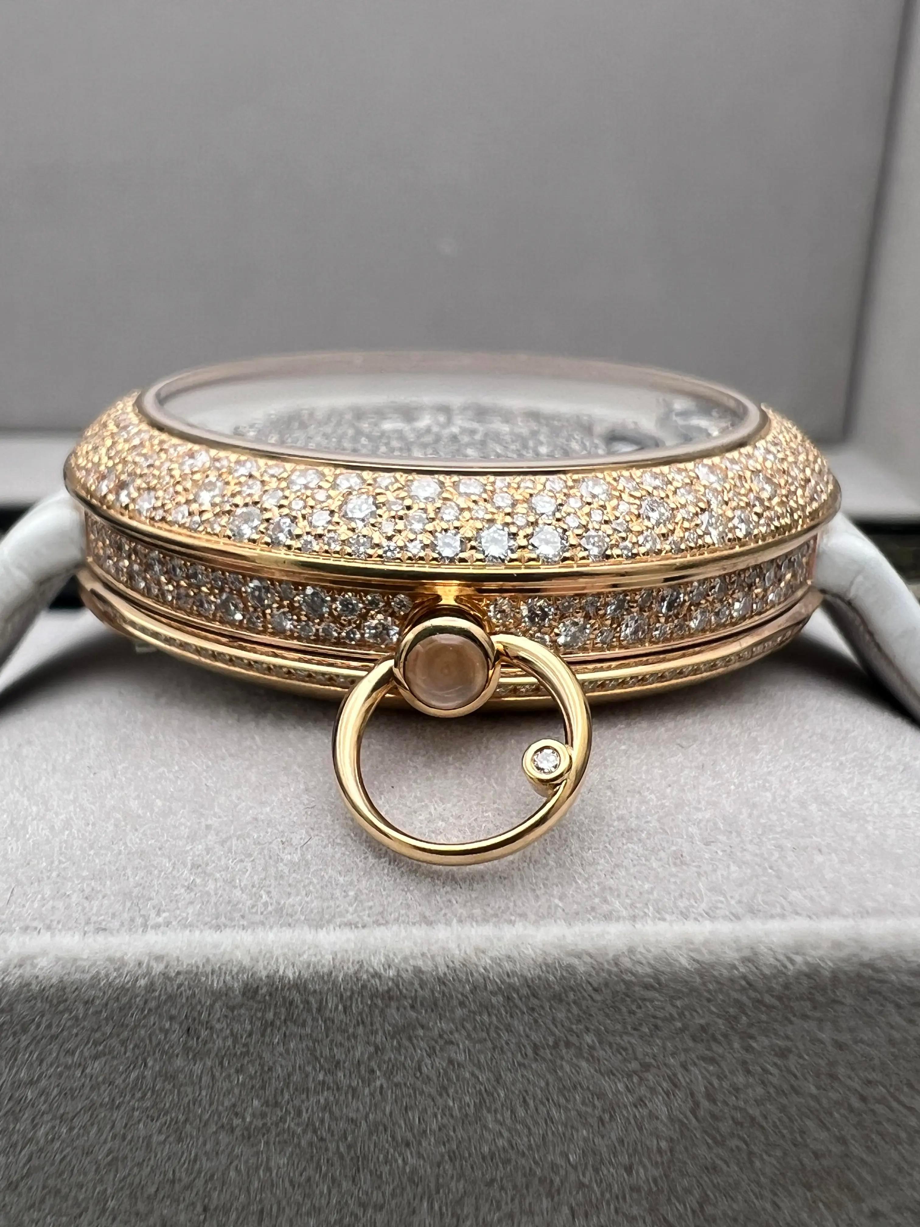 Hysek Kalysta Exotic Tale Jump Hour KA3926R95 18K Rose Gold MOP Full Diamond B&P For Sale 5