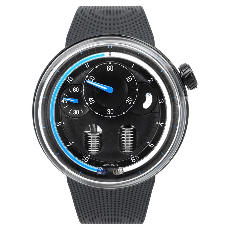 HYT H0 Blue Night Montre pour hommes en acier inoxydable à