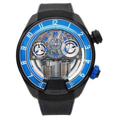 Reloj LTD HYT H2 Neo 2 Titanio 51mm Esqueleto Azul Reloj LTD Hombre cuerda manual H01704